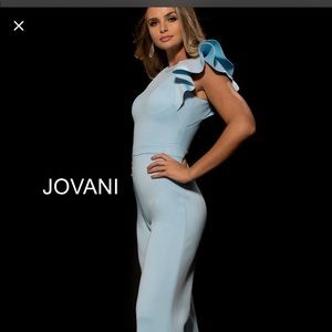 Jovani Baby Blue Jumpsuit